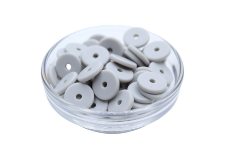 Mini rondelle Ø12mm  - lot de 5 - Perle en silicone