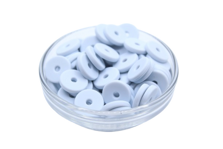 Mini rondelle Ø12mm  - lot de 5 - Perle en silicone