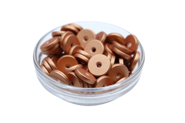 Mini rondelle Ø12mm  - lot de 5 - Perle en silicone