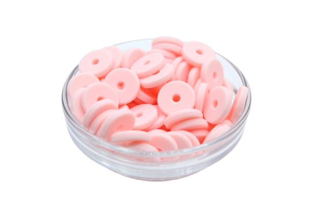 Mini rondelle Ø12mm  - lot de 5 - Perle en silicone