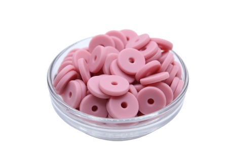 Mini rondelle Ø12mm  - lot de 5 - Perle en silicone