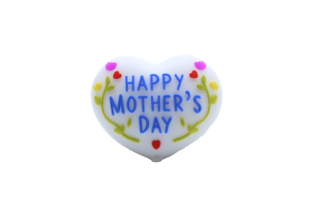 Bonne fête papa, bonne fête maman - Perle en silicone
