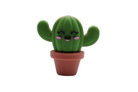Cactus avec pot 3D - Perle en silicone
