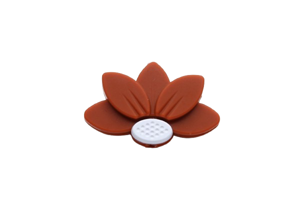 Demi-fleur - Perle en silicone