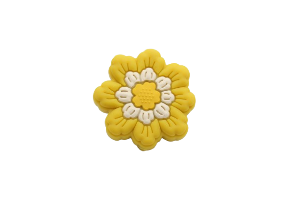 Fleur groovie - Perle en silicone