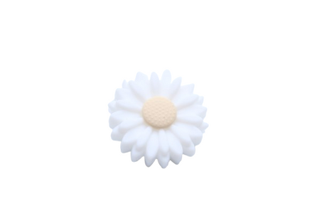 Marguerite moyenne (22mm) - Perle en silicone
