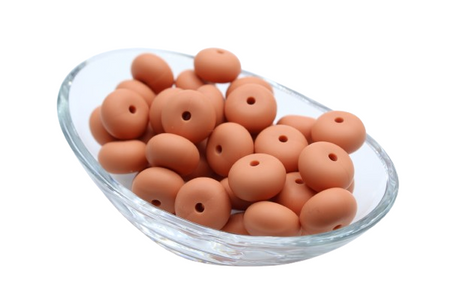 Nouvelle couleur: Caramel - Perle en silicone