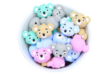 Koala tête 3D - Perle en silicone