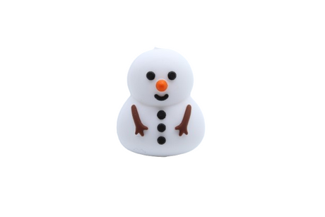 Bonhomme de neige 3D - Perle en silicone