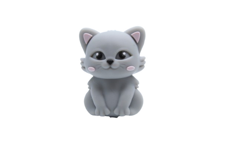 Chat 3D version 2 - Perle en silicone