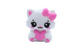 Chaton avec noeud 3D - Perle en silicone
