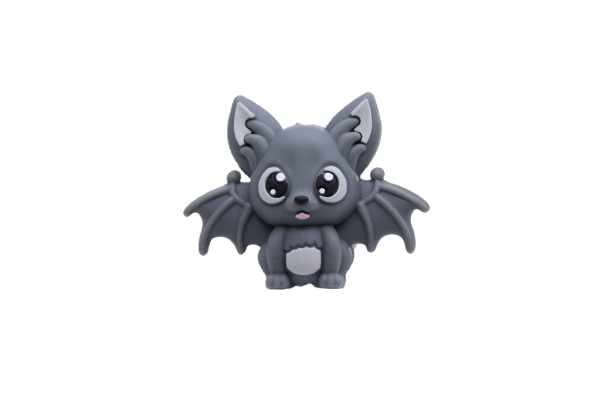 Chauve souris 3D - Perle en silicone