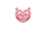 Chouette coeur - Perle en silicone