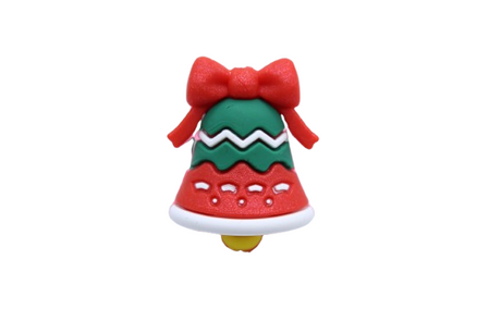 Cloche de Noël 3D - Perle en silicone