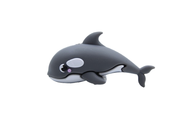 Dauphin 3D - Perle en silicone