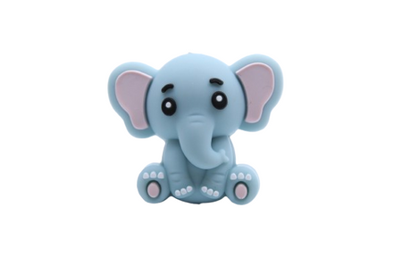 Éléphant 3D Version 2 - Perle en silicone