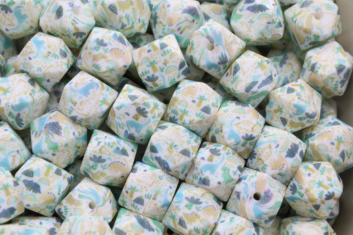 Perle imprimée animaux EXCLUSIVITÉ - Perle en silicone