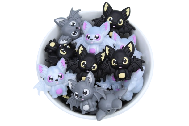 Chauve souris 3D - Perle en silicone