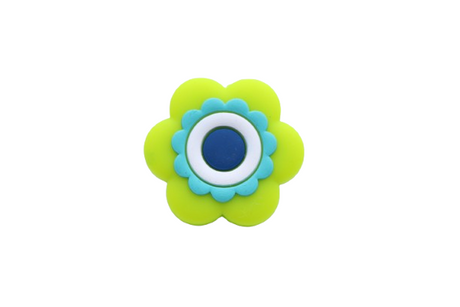 Fleur groovie - Perle en silicone