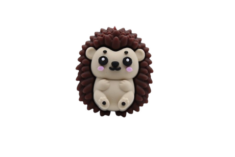 Hérisson 3D - Perle en silicone