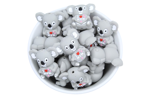 Koala I love MOM 3D - Perle en silicone