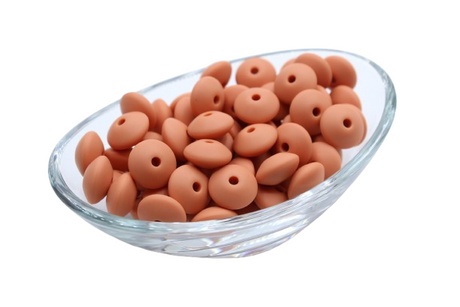 Nouvelle couleur: Caramel - Perle en silicone