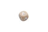 Lettre 12mm Exclusivité: Taupe -Blanc - Perle en silicone