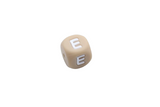 Lettre 12mm Exclusivité: Taupe -Blanc - Perle en silicone