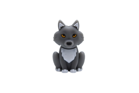 Loup 3D - Perle en silicone