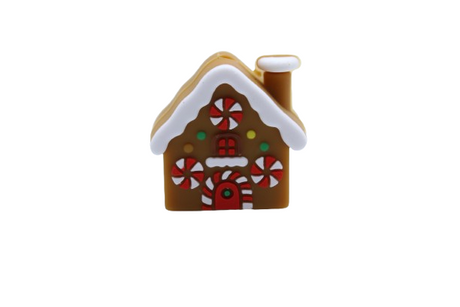 Maison pain d'épice 3D - Perle en silicone