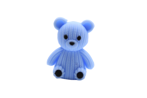 Nounours peluche 3D - Perle en silicone