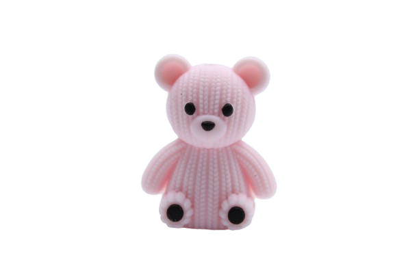 Nounours peluche 3D - Perle en silicone