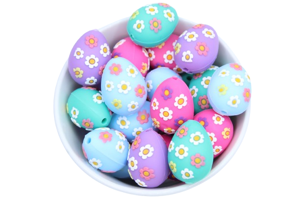 Oeuf de Pâques 3D - Perle en silicone