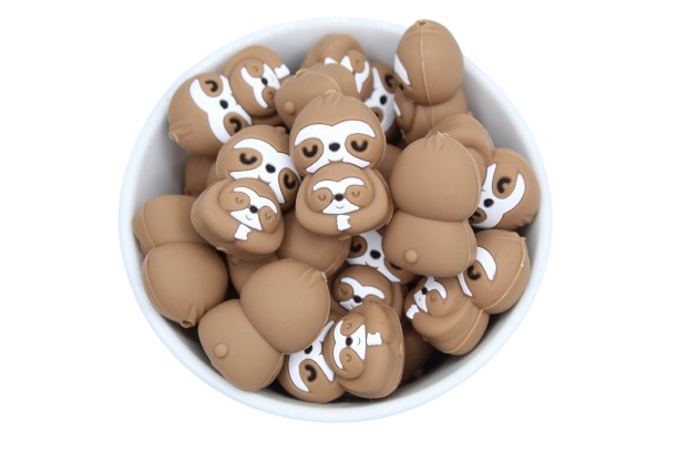 Pareseeux avec bébé 3D - Perle en silicone