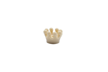 Mini couronne 3D - Perle en silicone