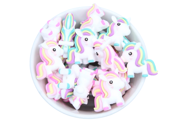 Petit poney 3D - Perle en silicone