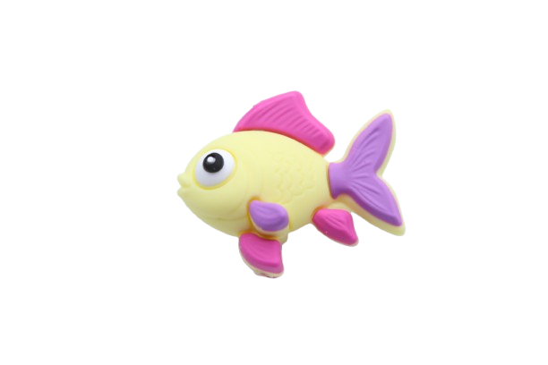 Poisson 3D - Perle en silicone