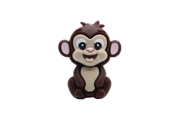 Singe 3D - Perle en silicone