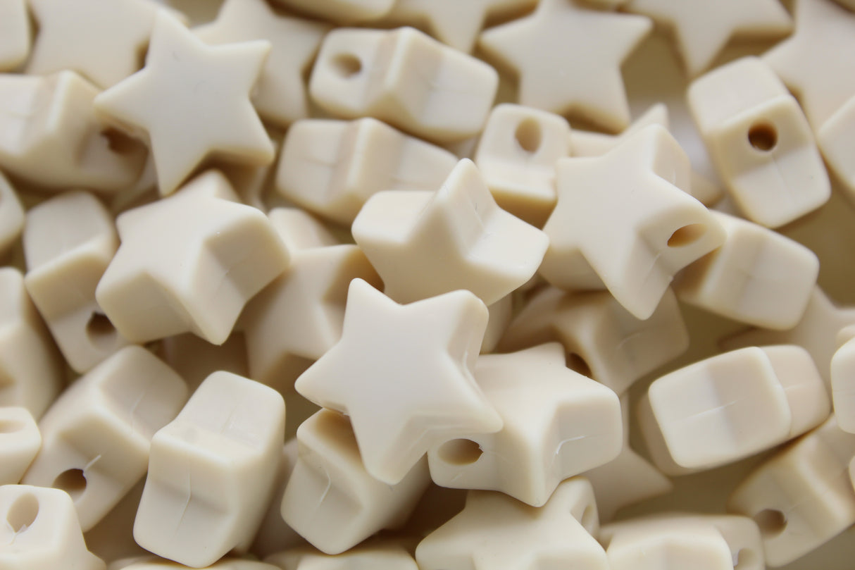 Petite étoile 14mm - Perle en silicone