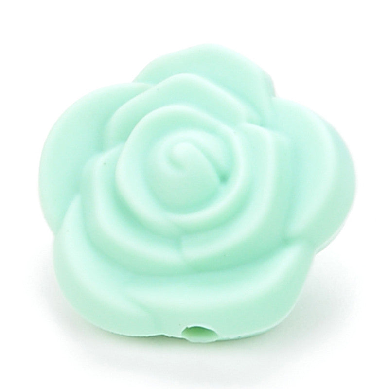 Fleur double face - Perle en silicone