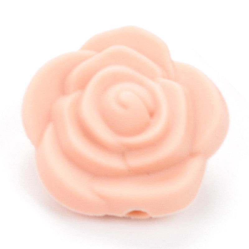 Fleur double face - Perle en silicone