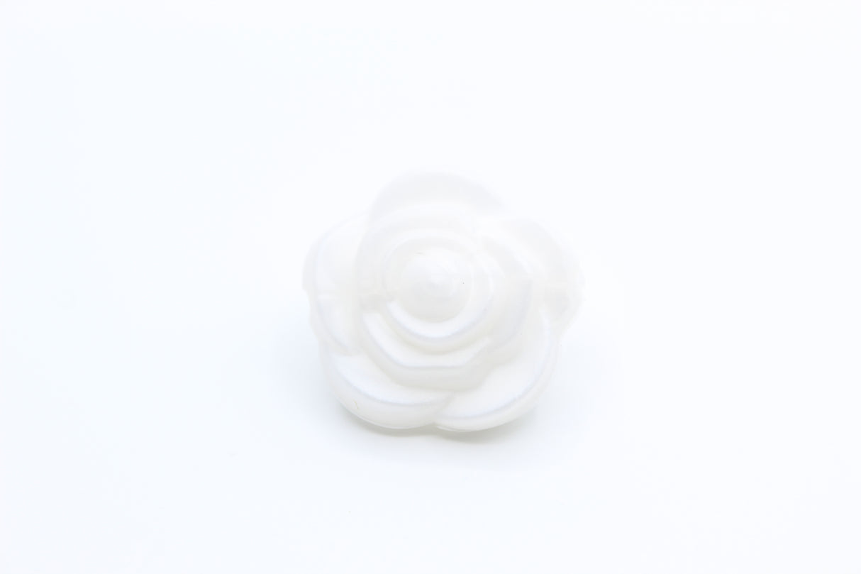 Fleur double face - Perle en silicone