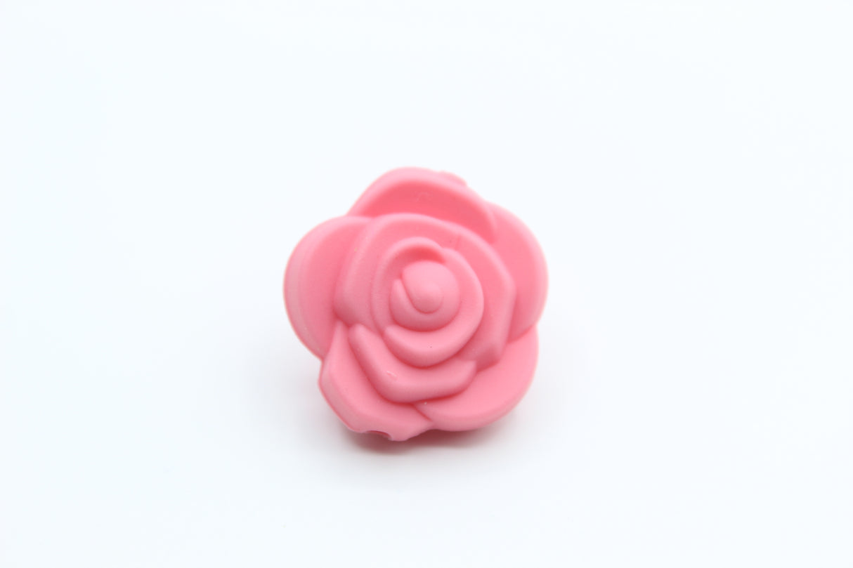 Fleur double face - Perle en silicone