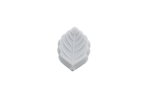 Petite feuille - Perle en silicone