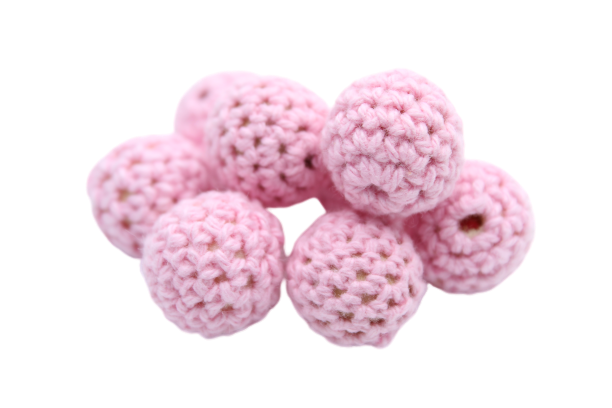 Kit Perles De Crochet En Bois 20 Mm - 30 Pièces Couleurs Café, Beige, Gris Pour Bijoux DIY, Collier, Bracelet, Déco - 8