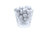 Perle imprimée métallisée - Perle en silicone