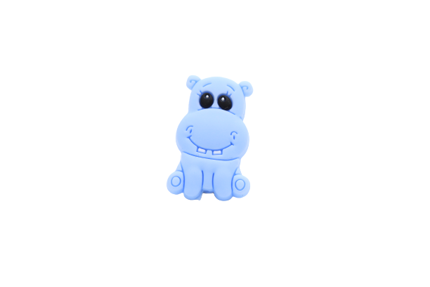 Hippopotame - Perle en silicone