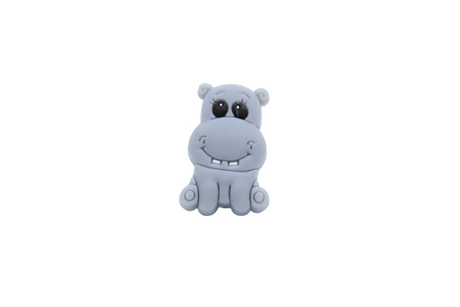 Hippopotame - Perle en silicone