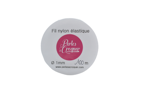 Fil élastique nylon transparent - Ø 1mm
