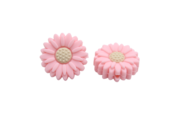 Marguerite petite - Perle en silicone